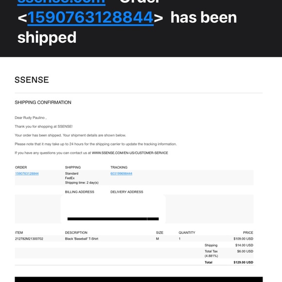 Fear of God Basketball Tee 'Vintage Black/Red' - Picture 10 of 10